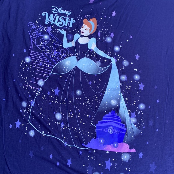 NWOT Disney Cruise Line Cinderella Inaugural Shirt M - Picture 4 of 4